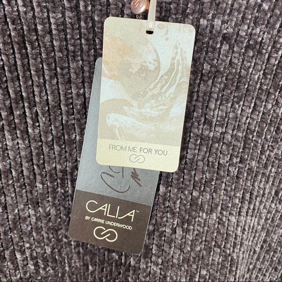 CALIA by CARRIE UNDERWOOD Effortless Chenille Sweater Plum NWT XS - Picture 12 of 14